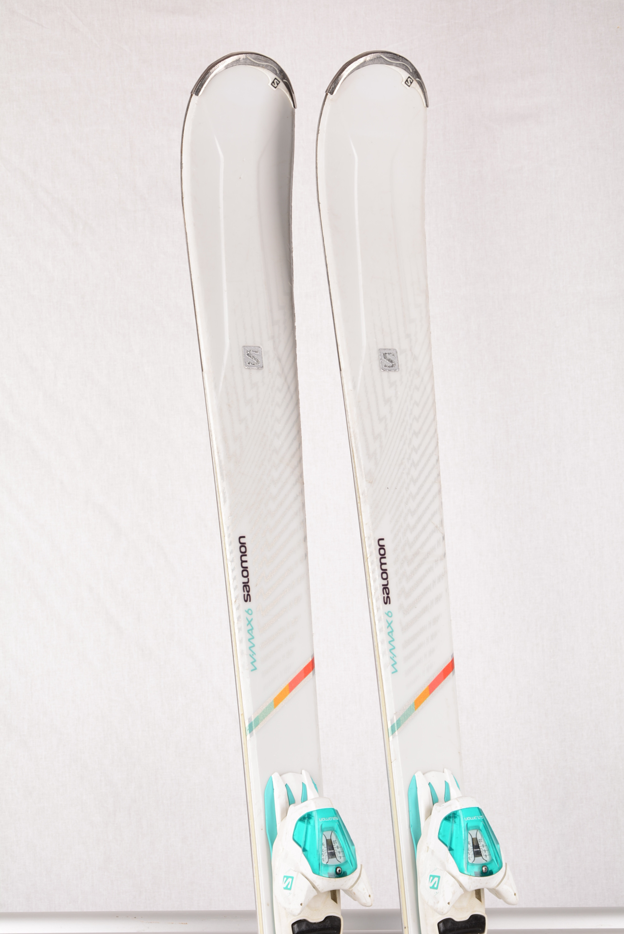 Geaccepteerd smokkel aansporing women's skis SALOMON W-MAX 6, Pulse pad , white + Salomon L 10 lithium -  Mardosport.com
