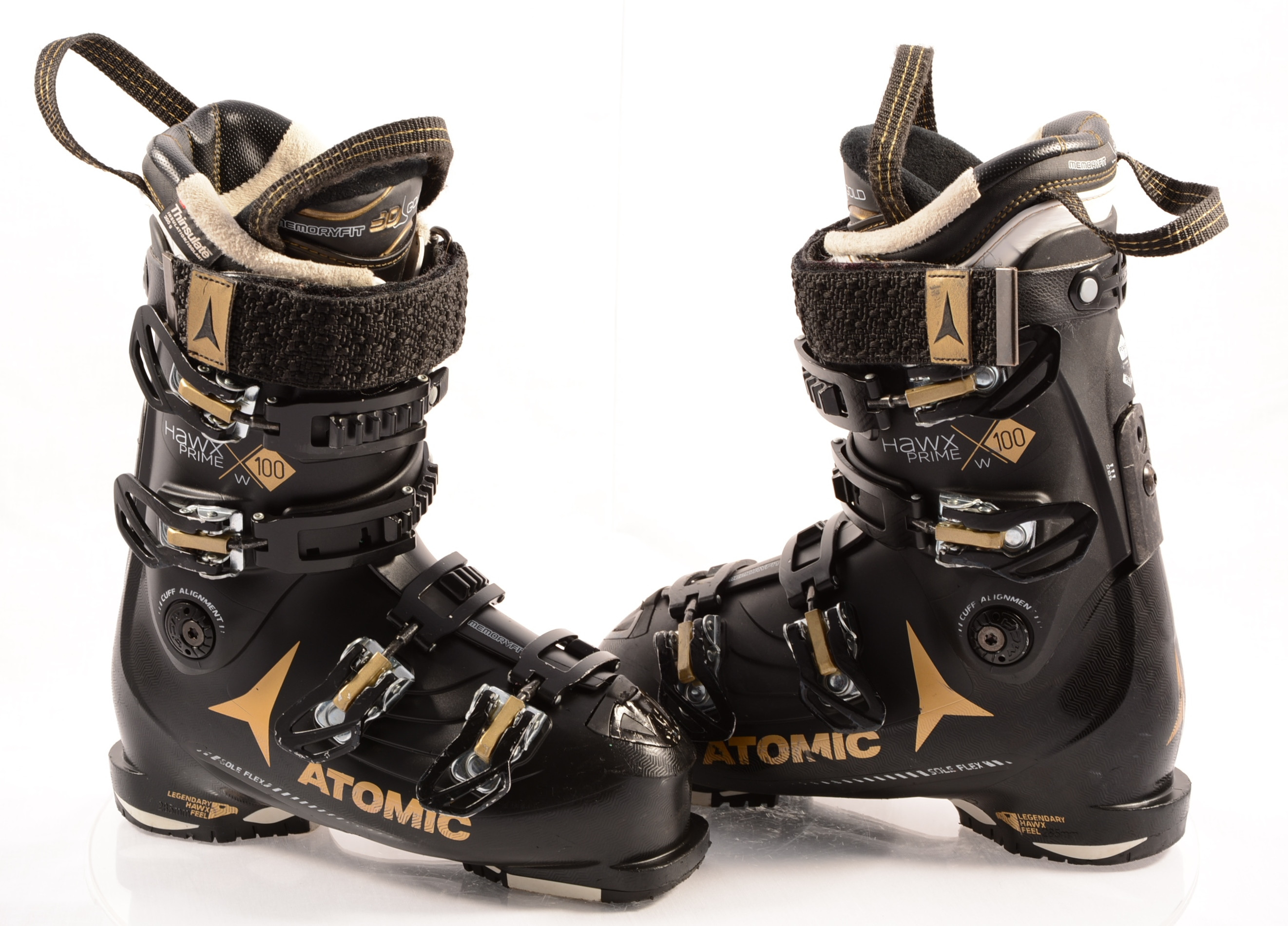 skischoenen ATOMIC HAWX PRIME W, THINSULATE, MEMORY FIT, 3D GOLD, SOLE FLEX, canting ( TOP staat ) - Mardosport.nl