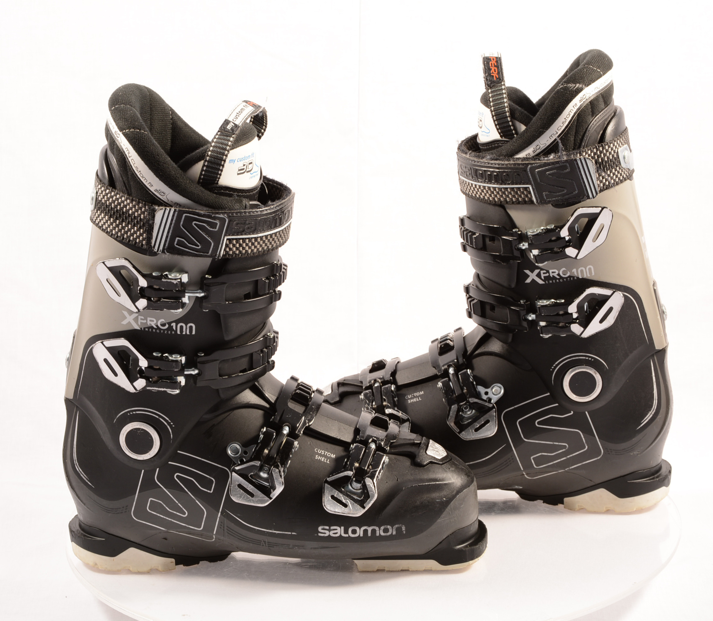 ski boots X PRO 100 BLACK, OVERSIZED shell, MY CUSTOM FIT PERF 3D Mardosport.com