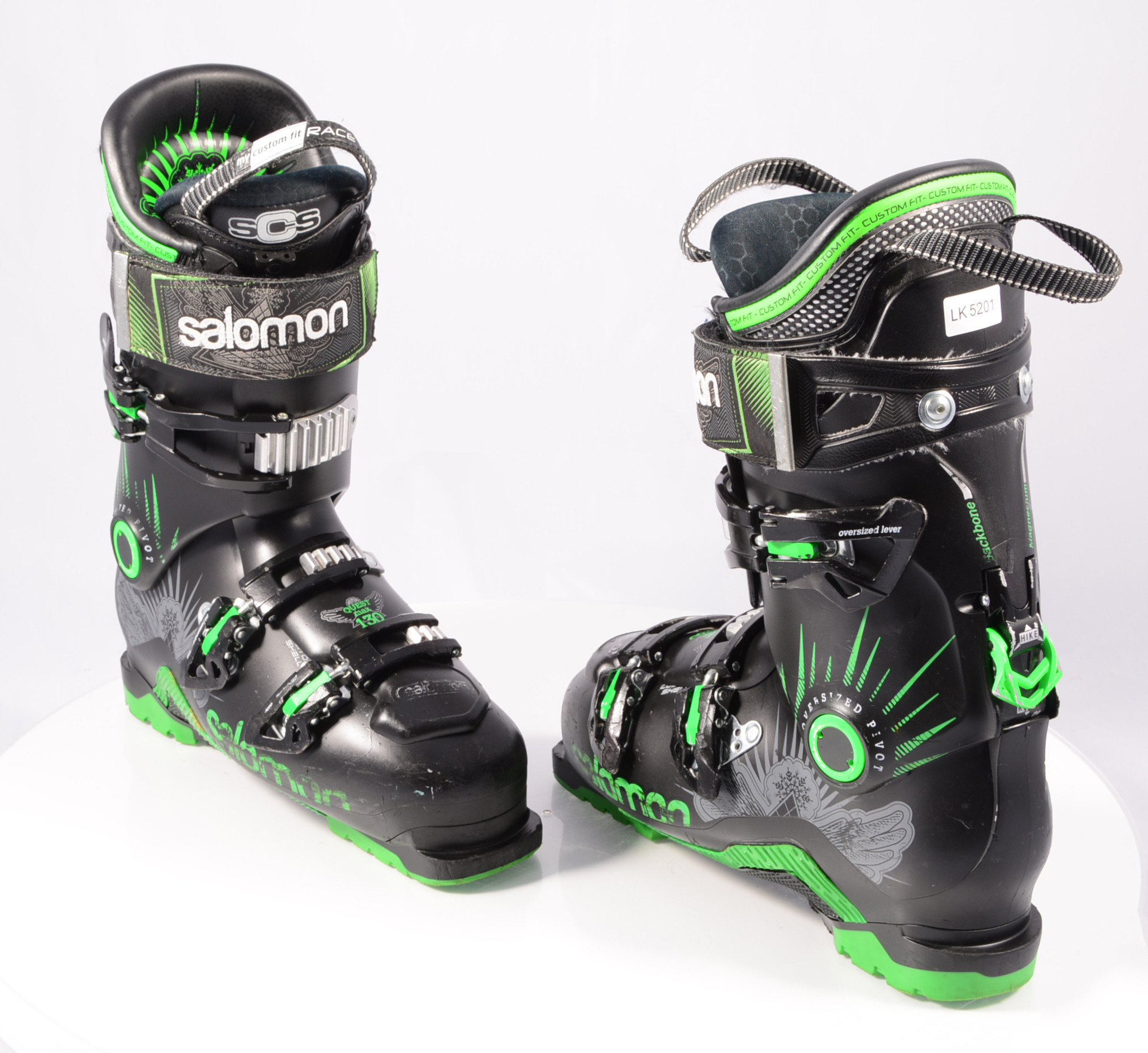 Blæse Temerity Hold op ski boots SALOMON QUEST MAX 130, My custom race fit, Backbone magnesium,  Oversized pivot, SKI/WALK, micro, macro - Mardosport.com