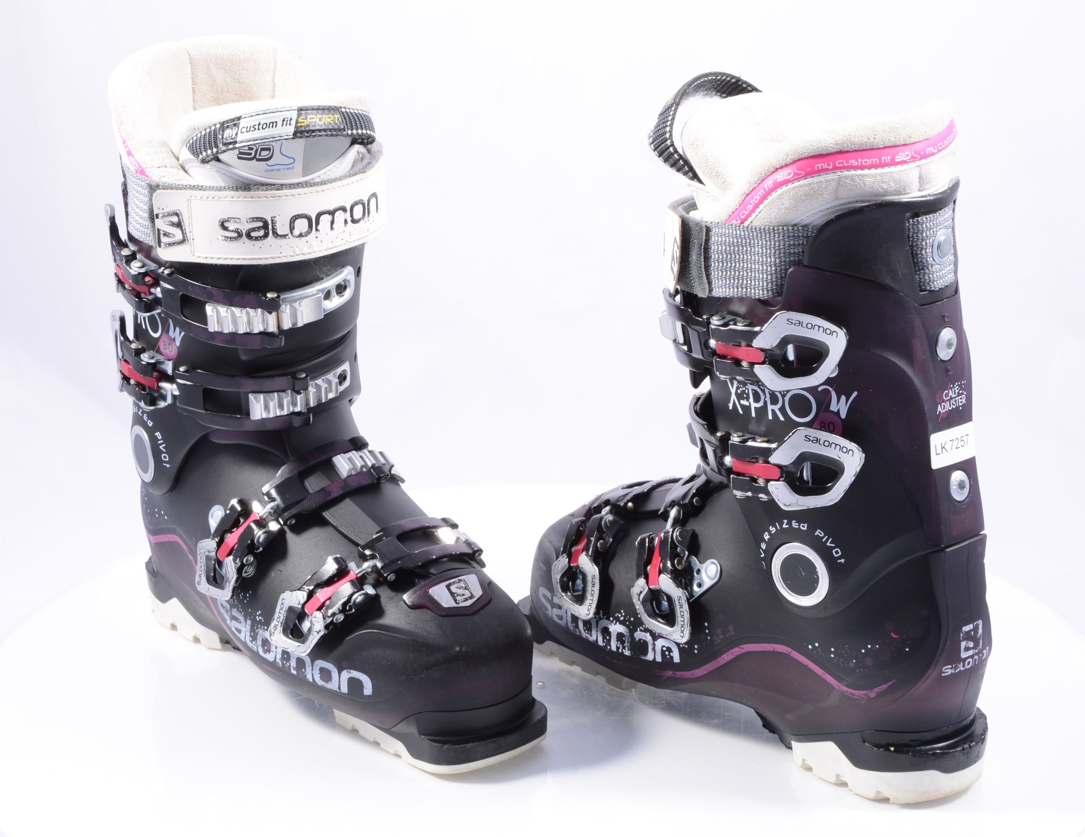 boog veld groentje women's ski boots SALOMON X-PRO 80 W, oversized pivot, calf adj., micro,  macro ( TOP condition ) - Mardosport.com