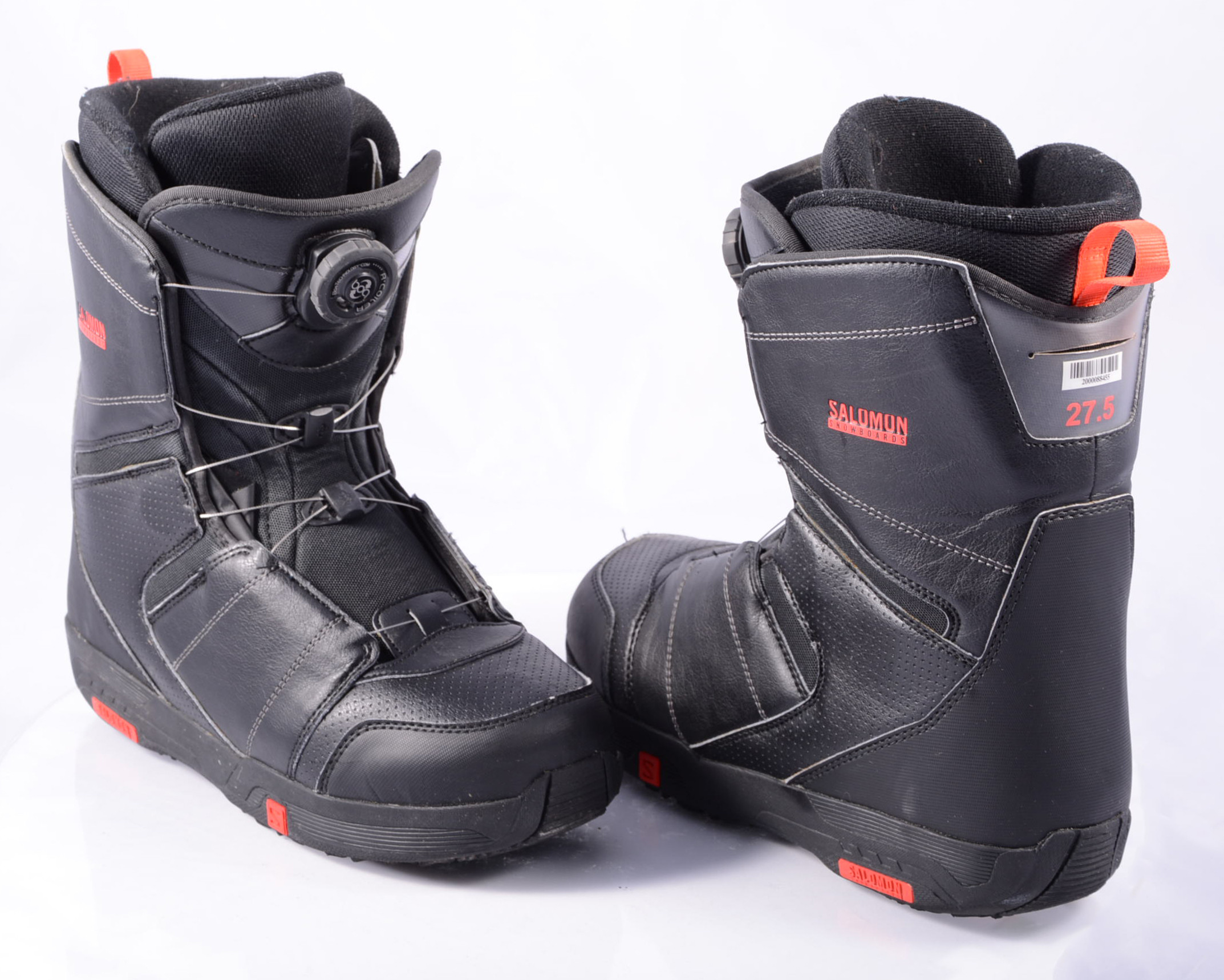 Buik vasthouden Pijlpunt snowboard boots SALOMON FACTION BOA, BOA technology, BLACK/red -  Mardosport.com