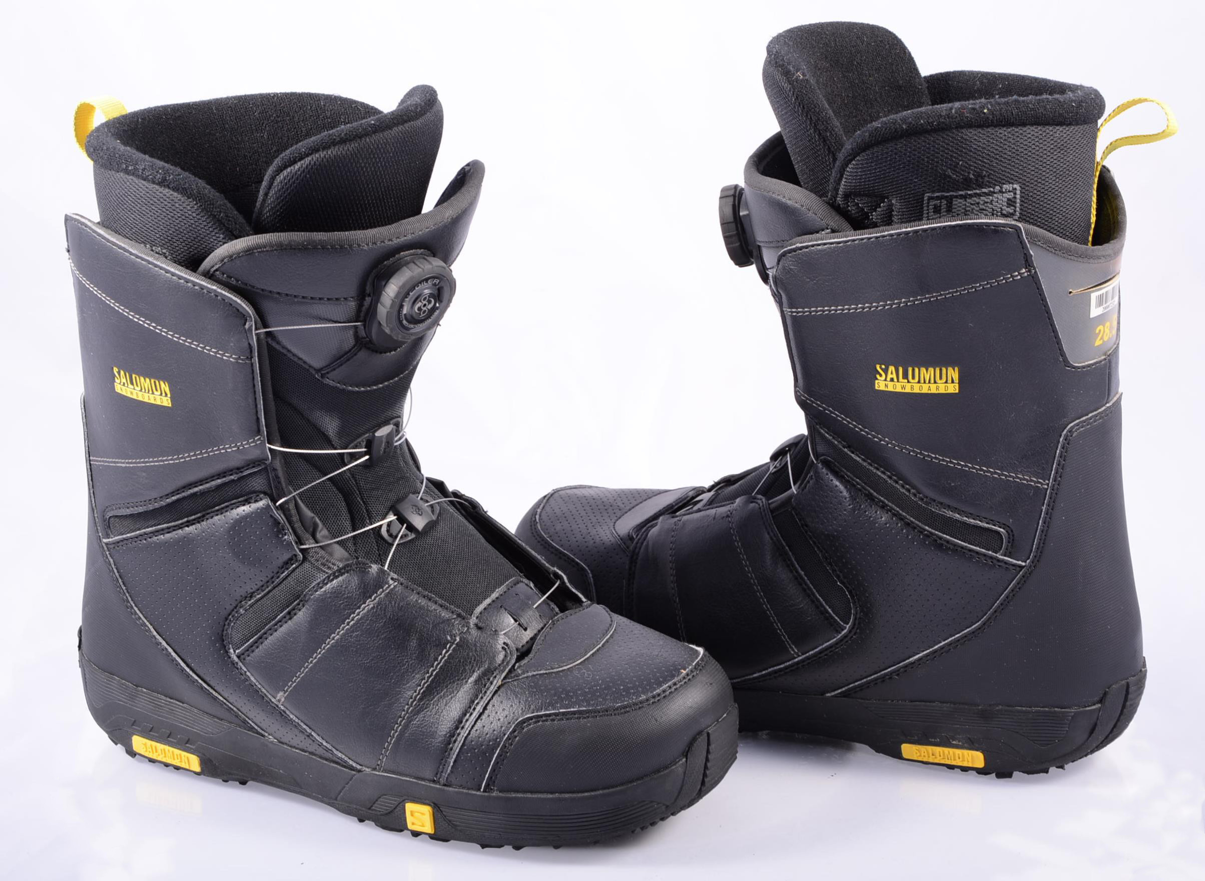 snowboard boots SALOMON FACTION BOA technology, BLACK/yellow