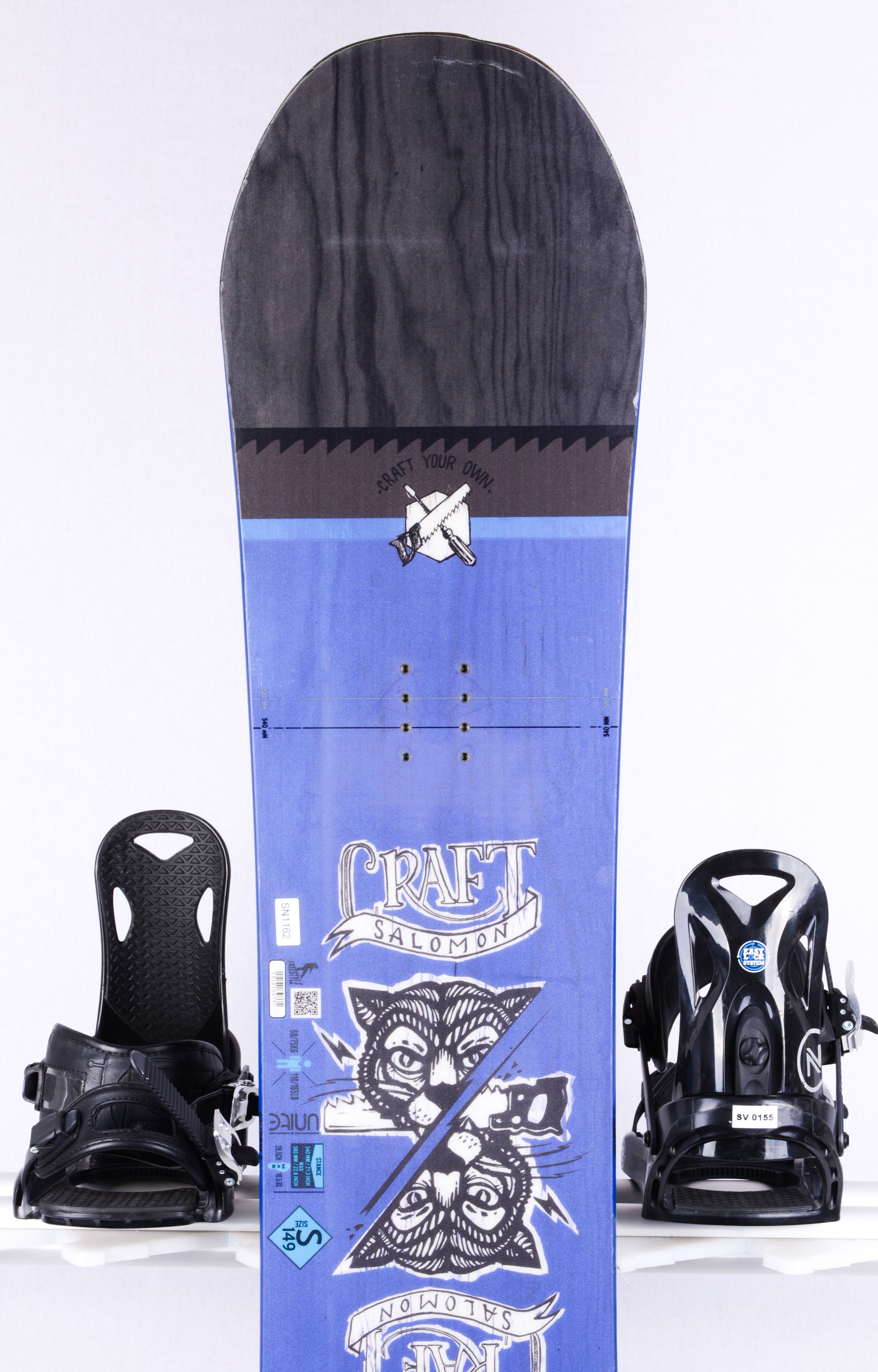 snowboard SALOMON CRAFT, BLUE/black, WOODCORE, CAMBER Mardosport.com