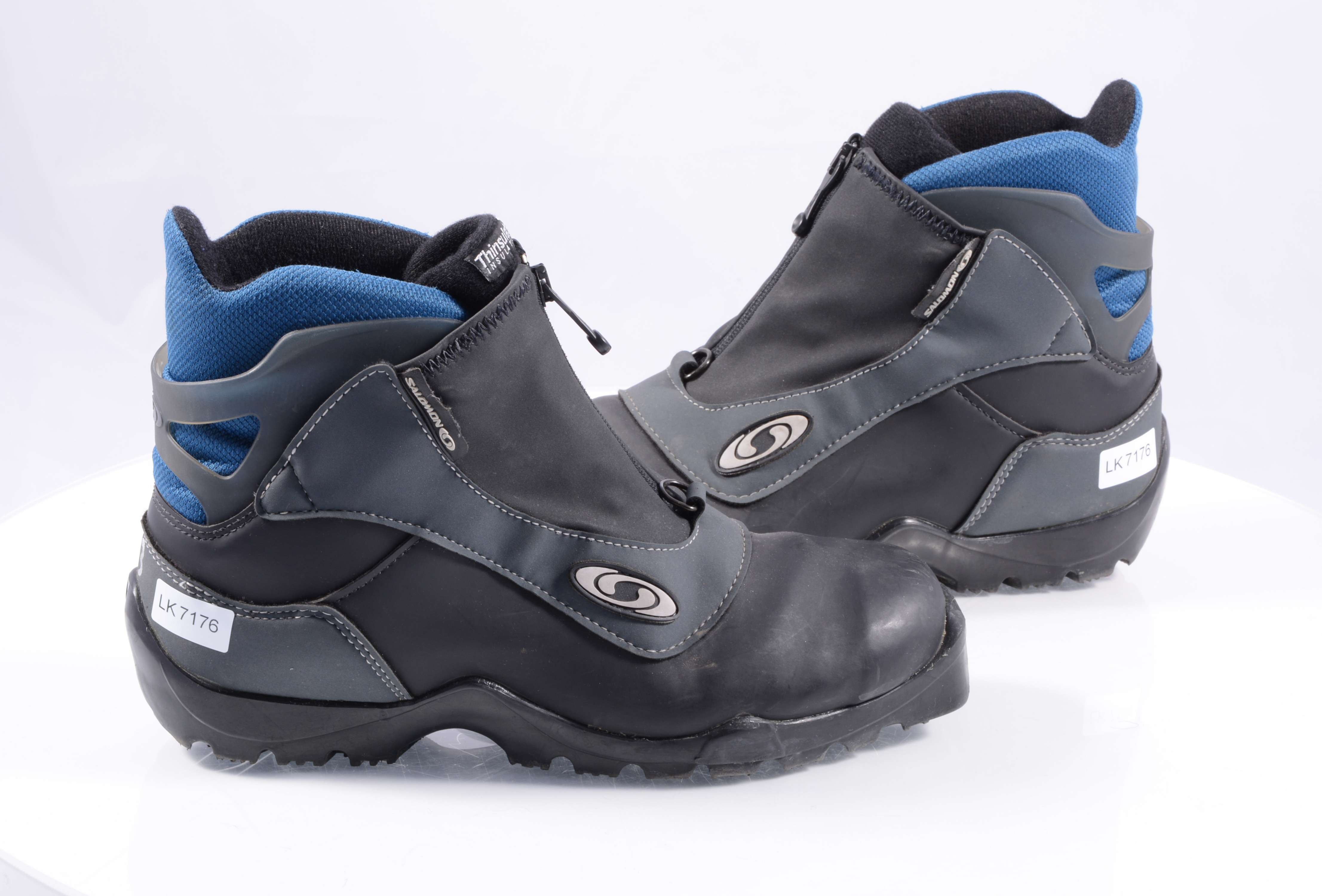 Verandert in Rust uit afgewerkt cross-country boots SALOMON, SNS profile, Black/Blue ( TOP condition ) -  Mardosport.com