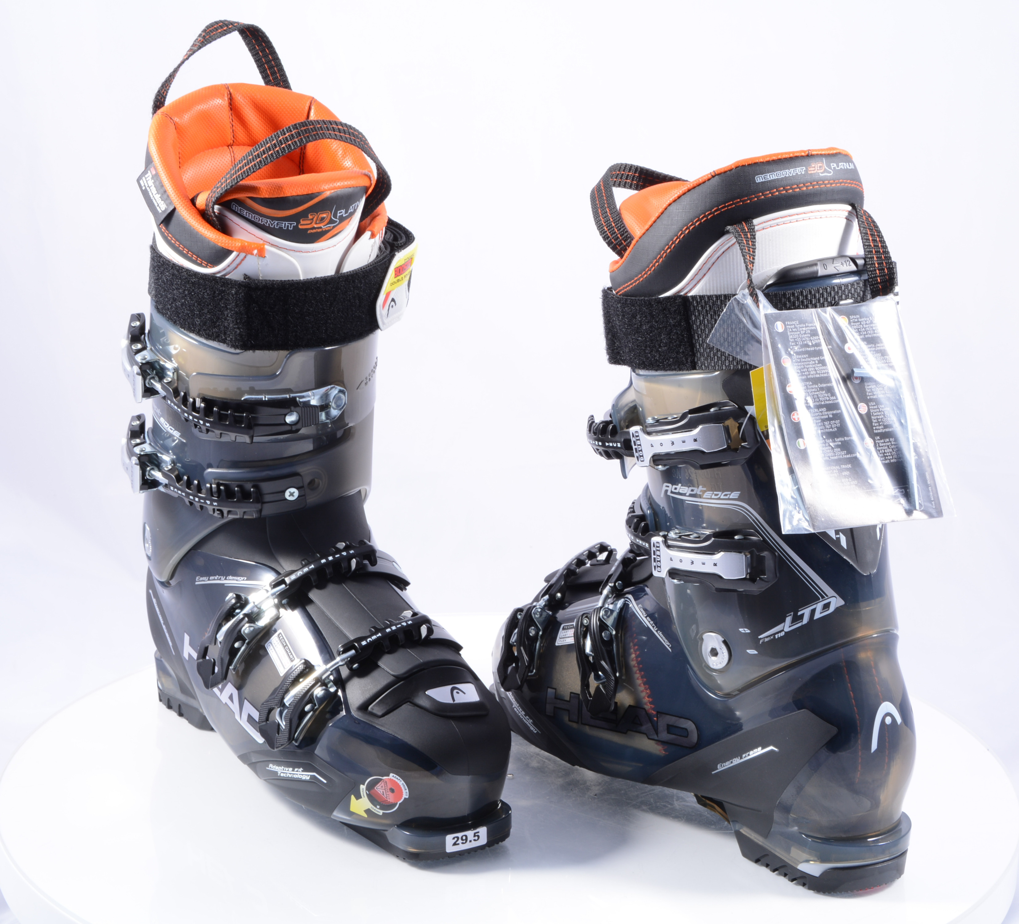 Bestuiven Specialiteit pk nieuwe skischoenen HEAD ADAPT EDGE LTD 110, ( NIEUWE SCHAAL / gebruikte  binnenschoen ) - Mardosport.nl
