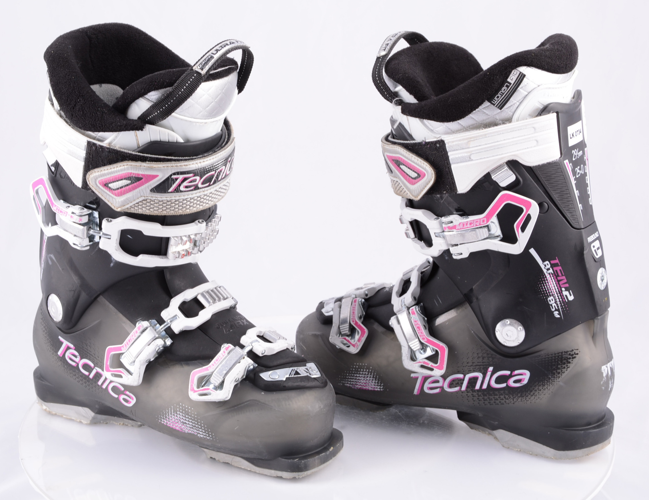 dames skischoenen TECNICA TEN.2 85 W, BLACK/pink, WOMAN fit, ULTRA fit, QUADRA tech, QUICK micro, macro - Mardosport.nl