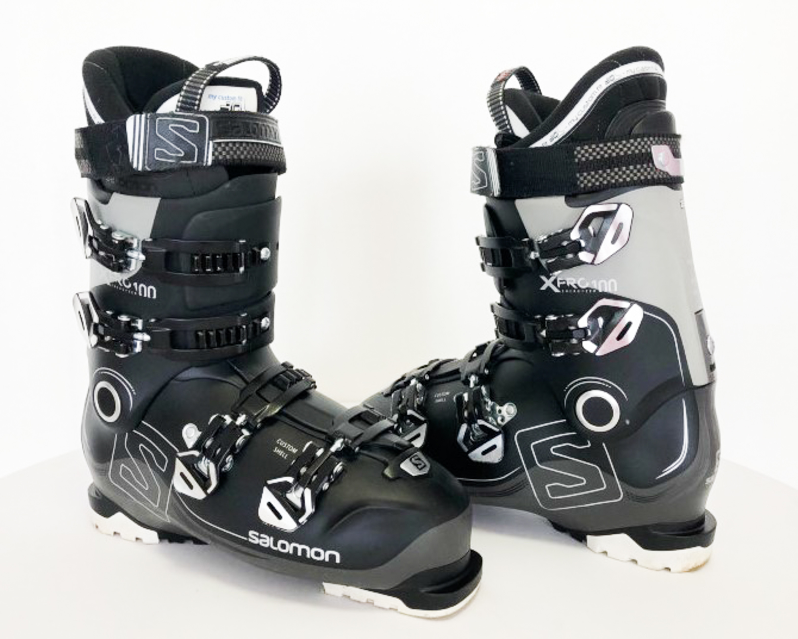 controller Indrukwekkend galop ski boots SALOMON X PRO 100 BLACK, OVERSIZED pivot, CUSTOM shell, MY CUSTOM  FIT PERF 3D, BOOST flex, micro, macro - Mardosport.com