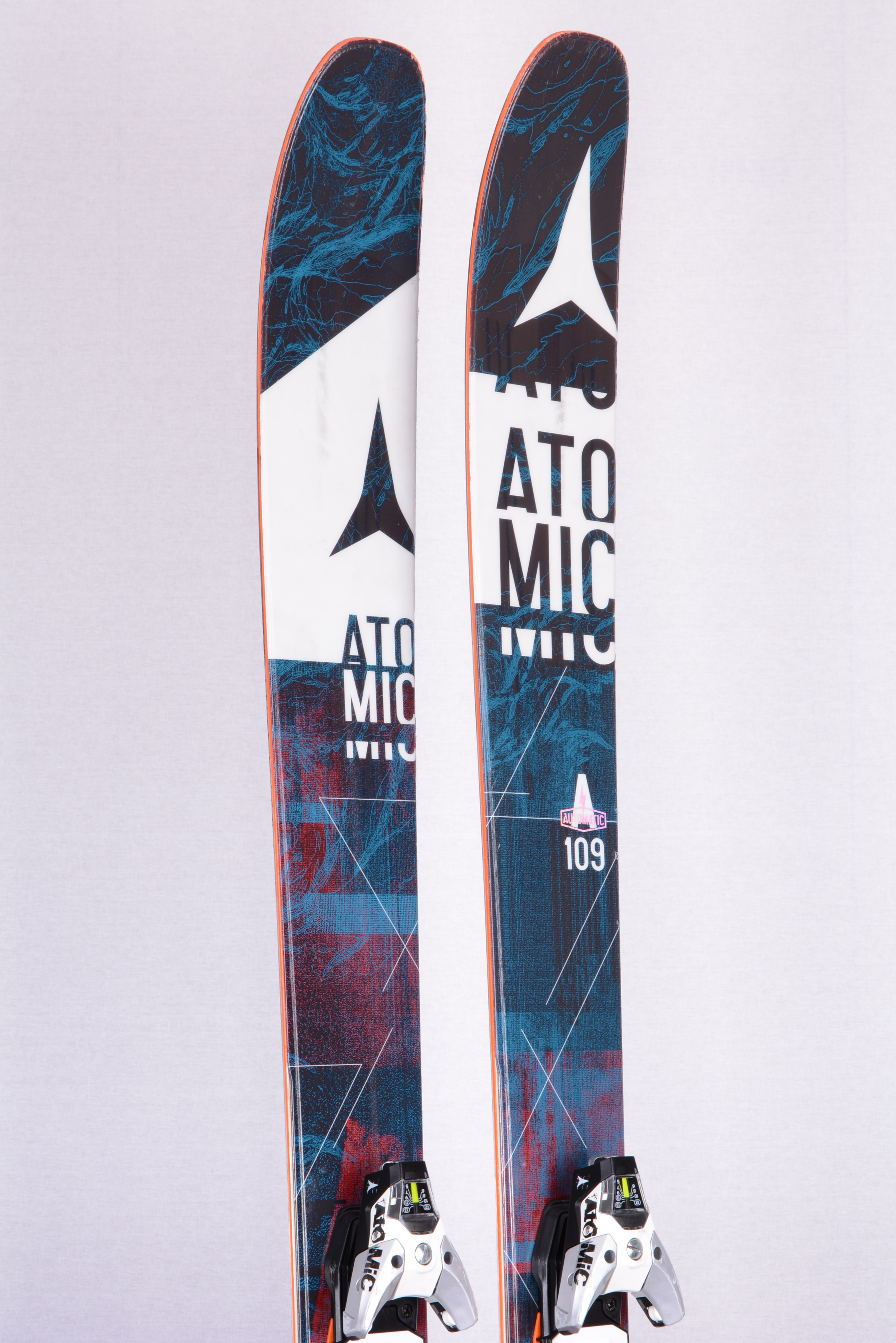Kalmerend Fragiel doe niet freeride skis ATOMIC AUTOMATIC 109, woodcore, partial TWINTIP, Carbon,  powder rocker + Atomic STH 13 ( TOP condition ) - Mardosport.com