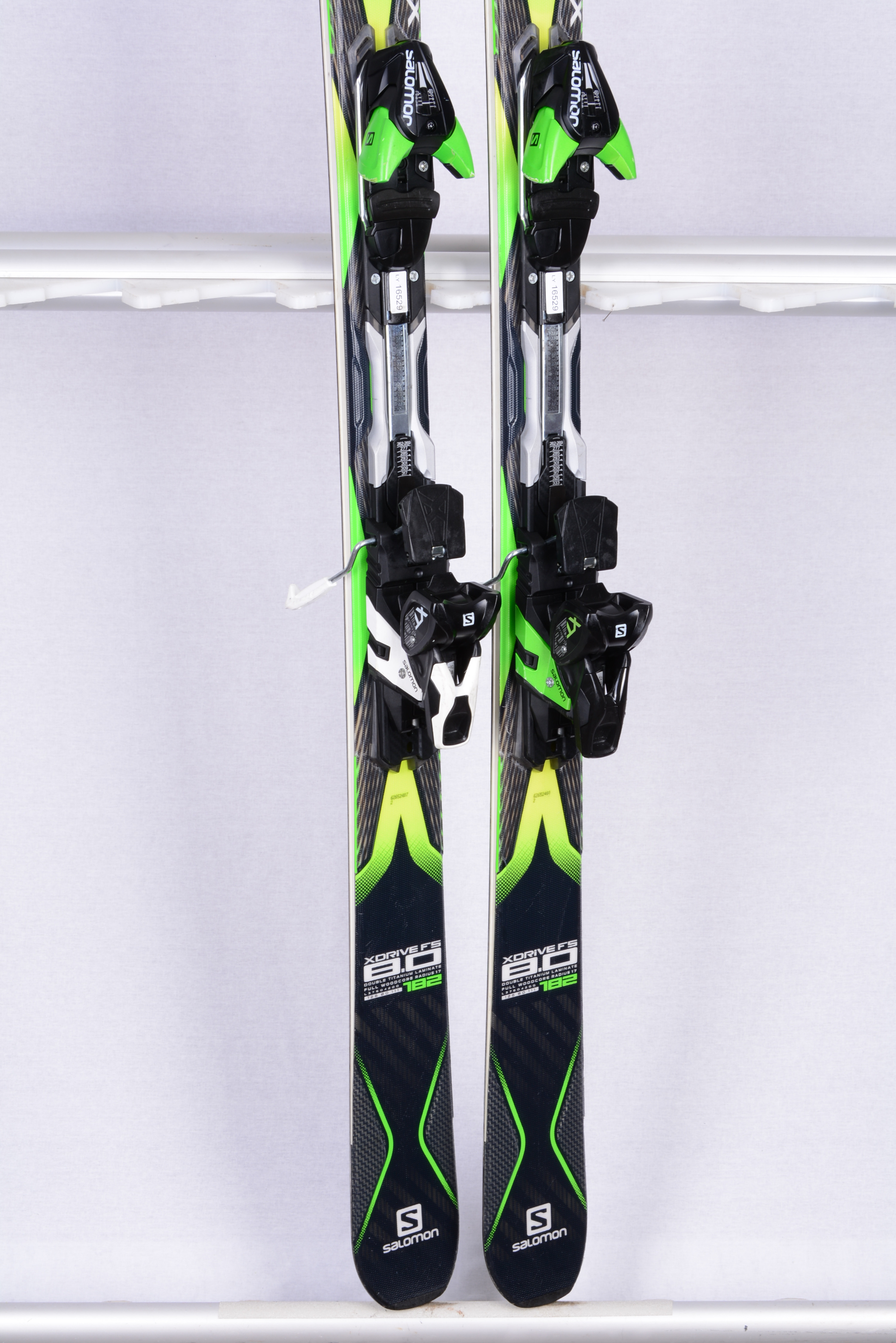 Hoorzitting Blootstellen glans skis SALOMON X DRIVE FS 8.0, black/green, double ti laminate, full woodcore  + Salomon XT 12 - Mardosport.com