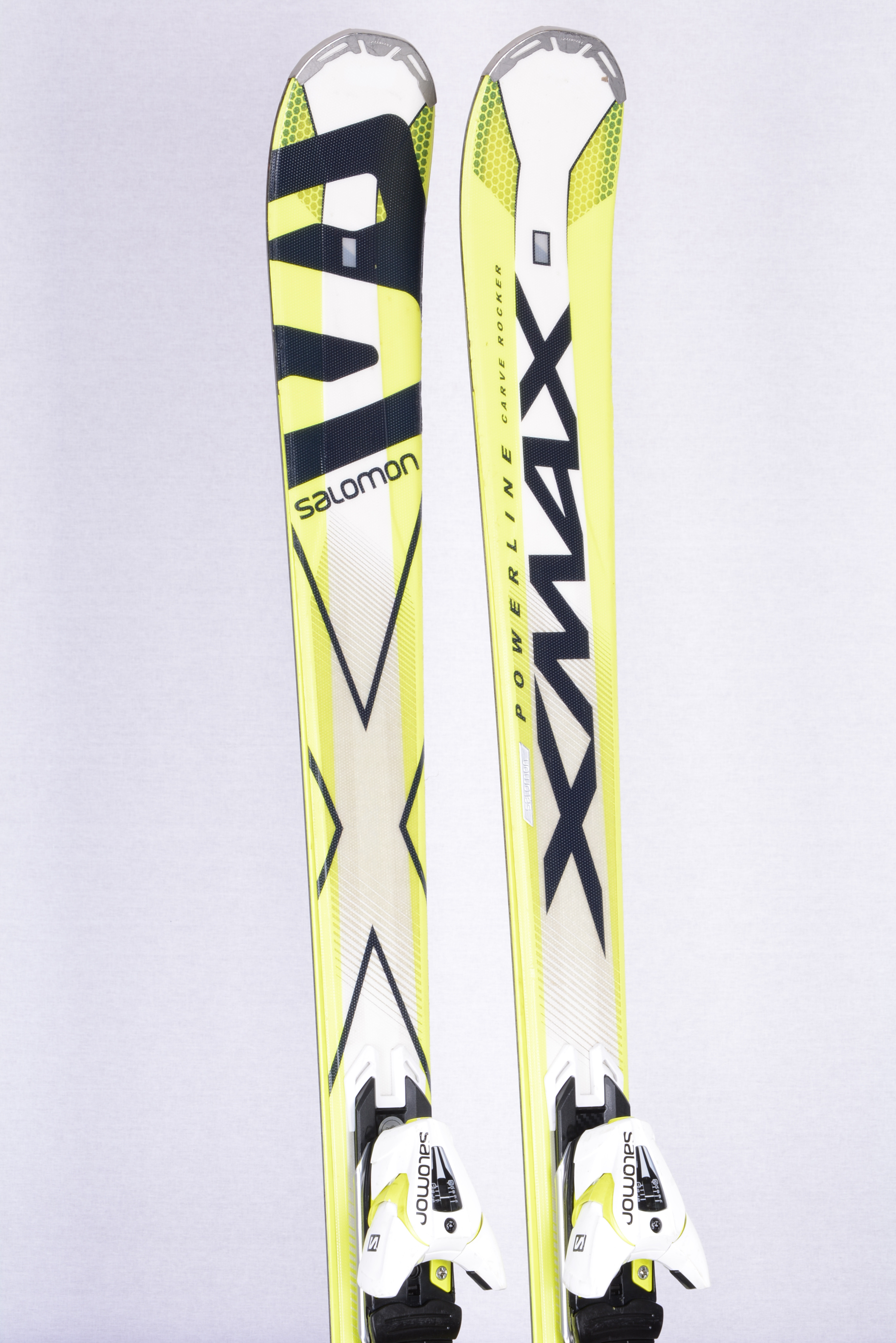 zwaartekracht Tegenwerken Perforatie ski's SALOMON XMAX X10, Powerline carbon, carve rocker, full Ti Backbone +  Salomon XT 12 ( TOP staat ) - Mardosport.nl