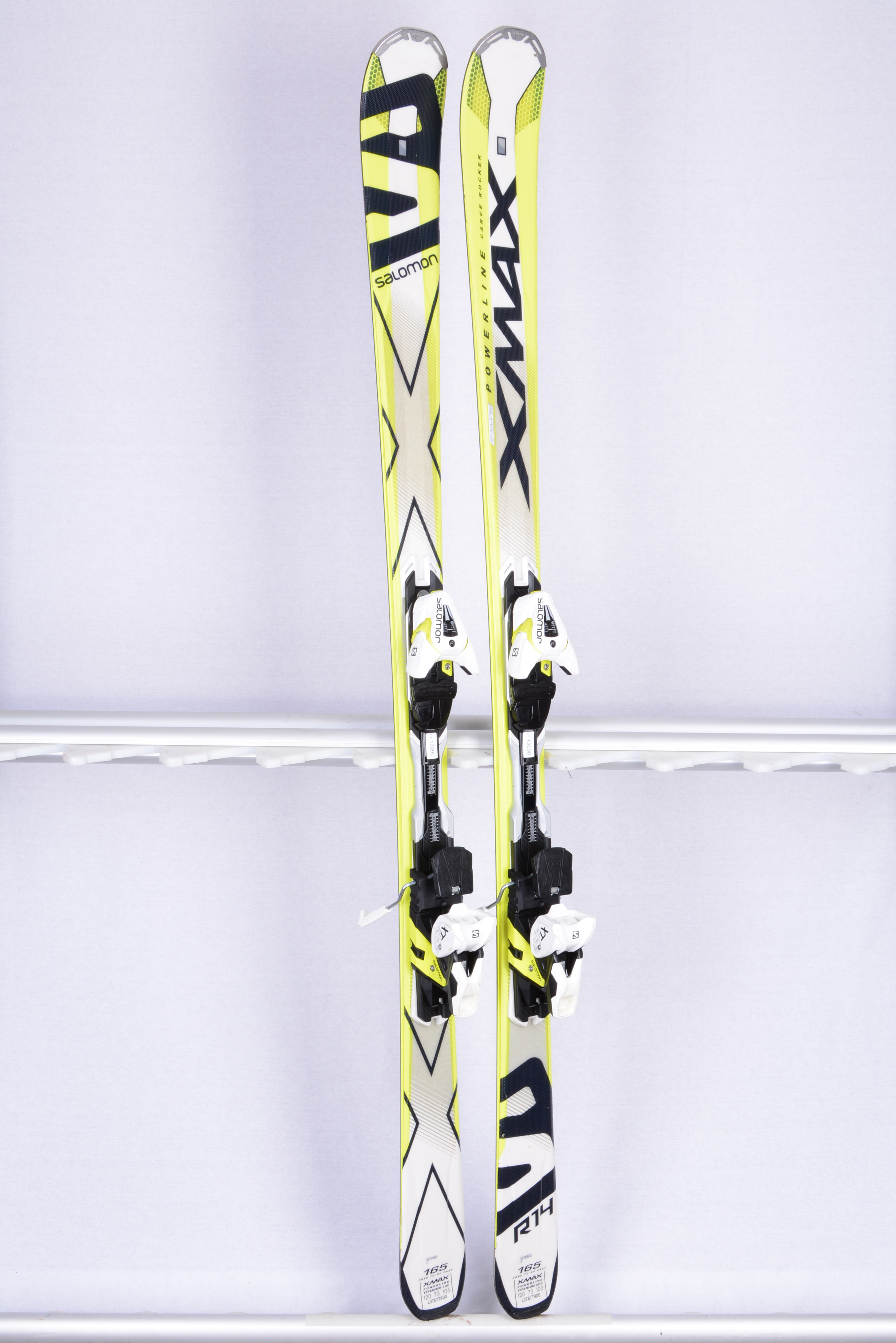 defect Beroep Terug, terug, terug deel skis SALOMON XMAX X10, Powerline carbon, carve rocker, full Ti Backbone +  Salomon XT 12 ( TOP condition ) - Mardosport.com
