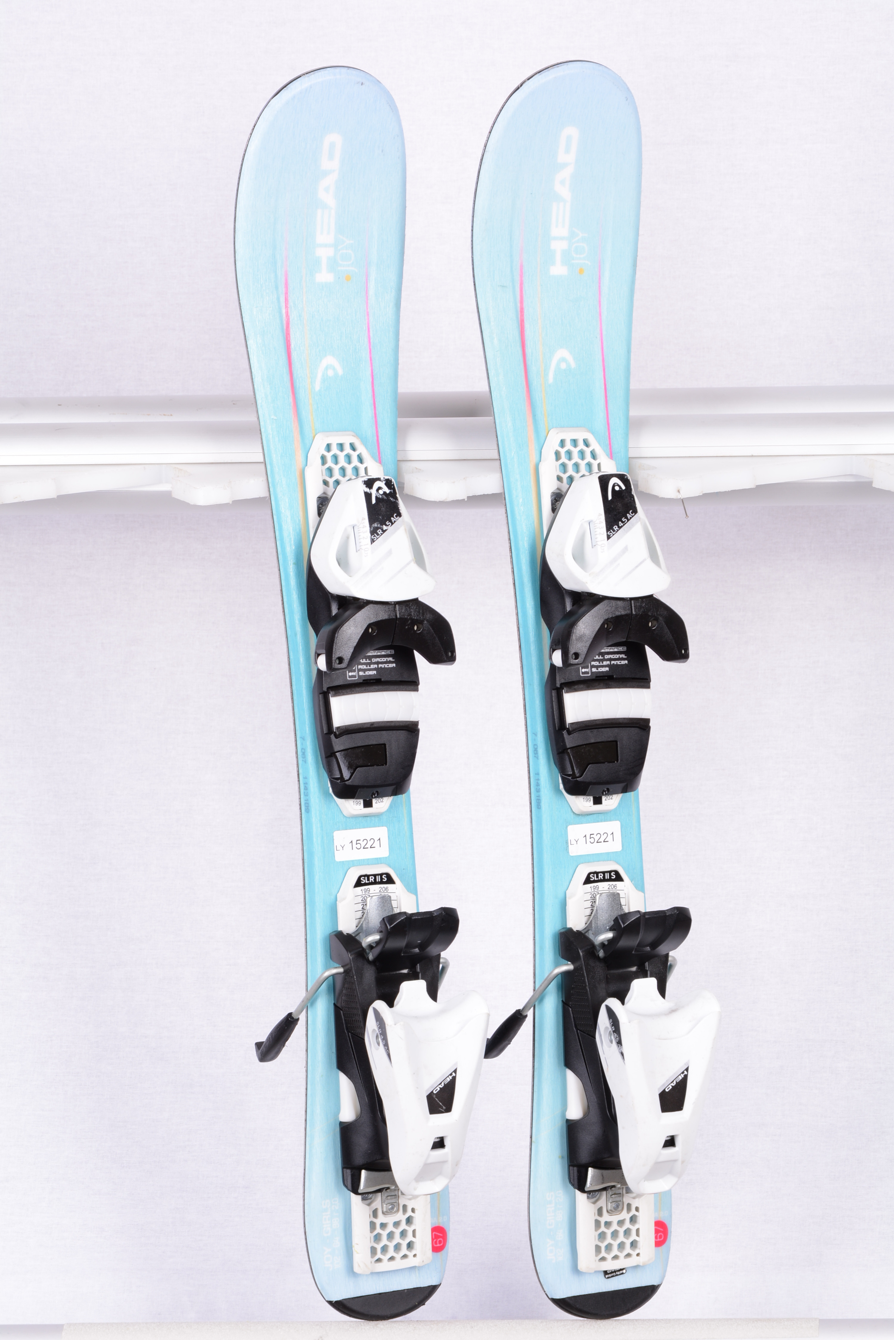 kinder ski's HEAD JOY GIRLS + SLR 4.5 AC ( TOP staat )