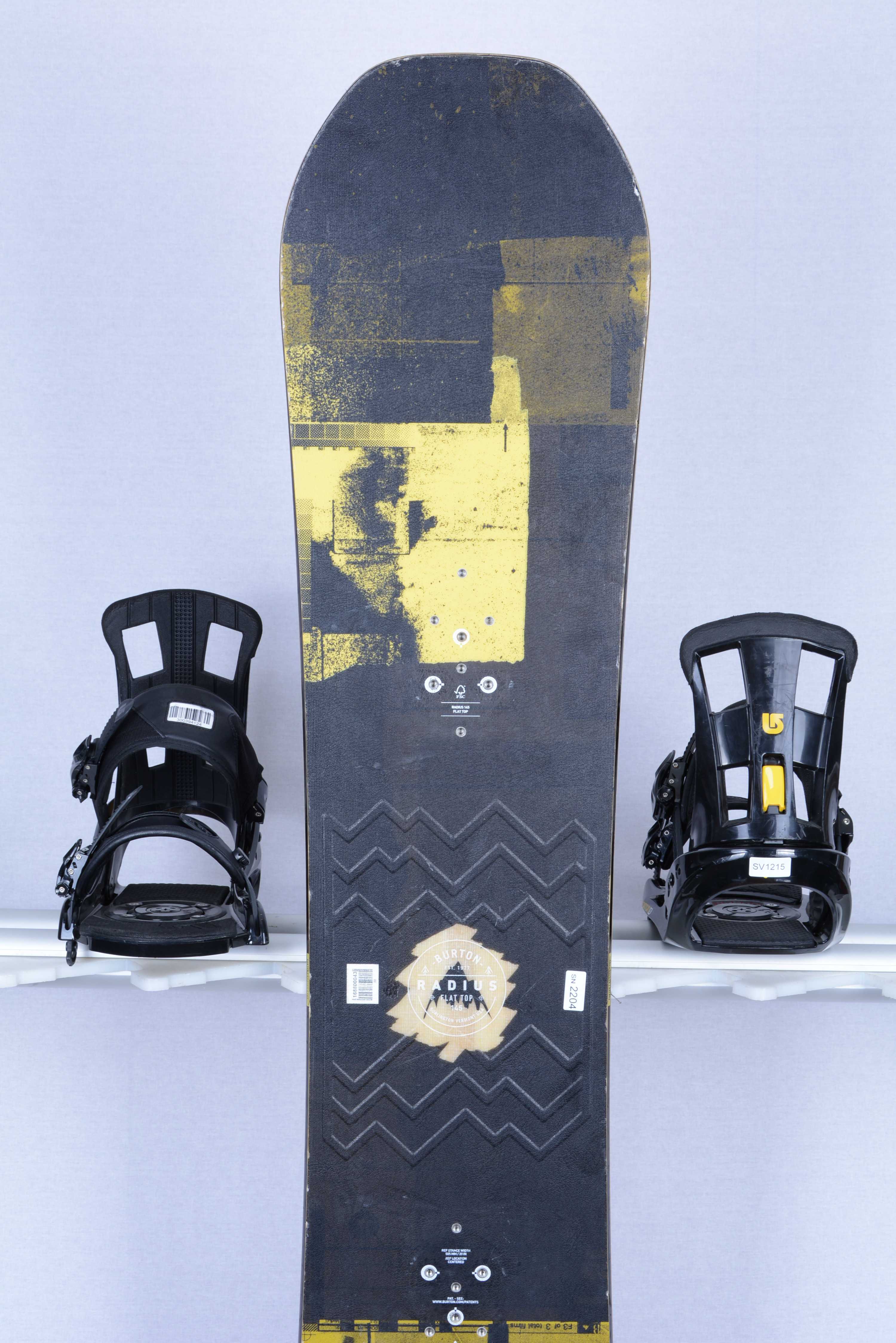 snowboard BURTON RADIUS, black/yellow, woodcore, ROCKER Mardosport.com