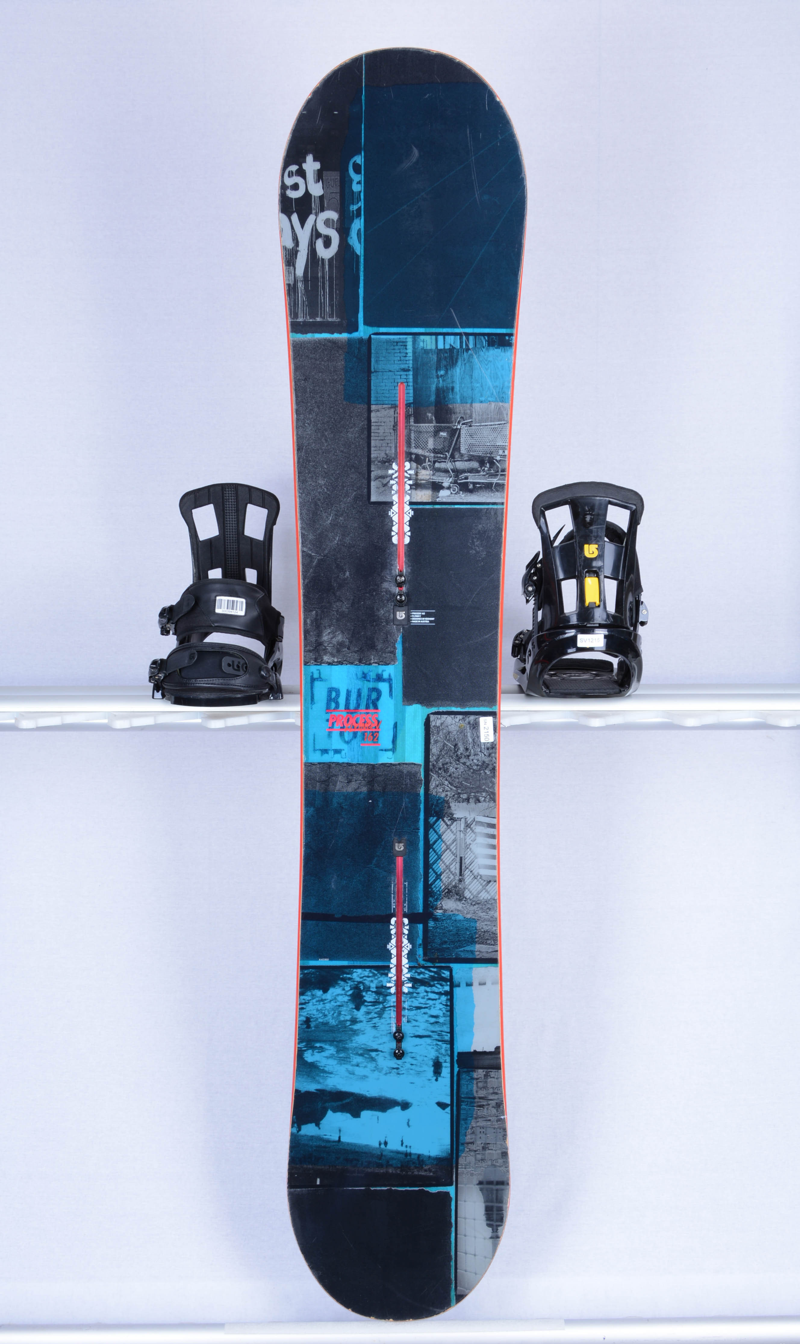 mini gedragen gebroken snowboard BURTON PROCESS FLYING V, Black/blue, the CHANNEL, HYBRID/rocker -  Mardosport.nl