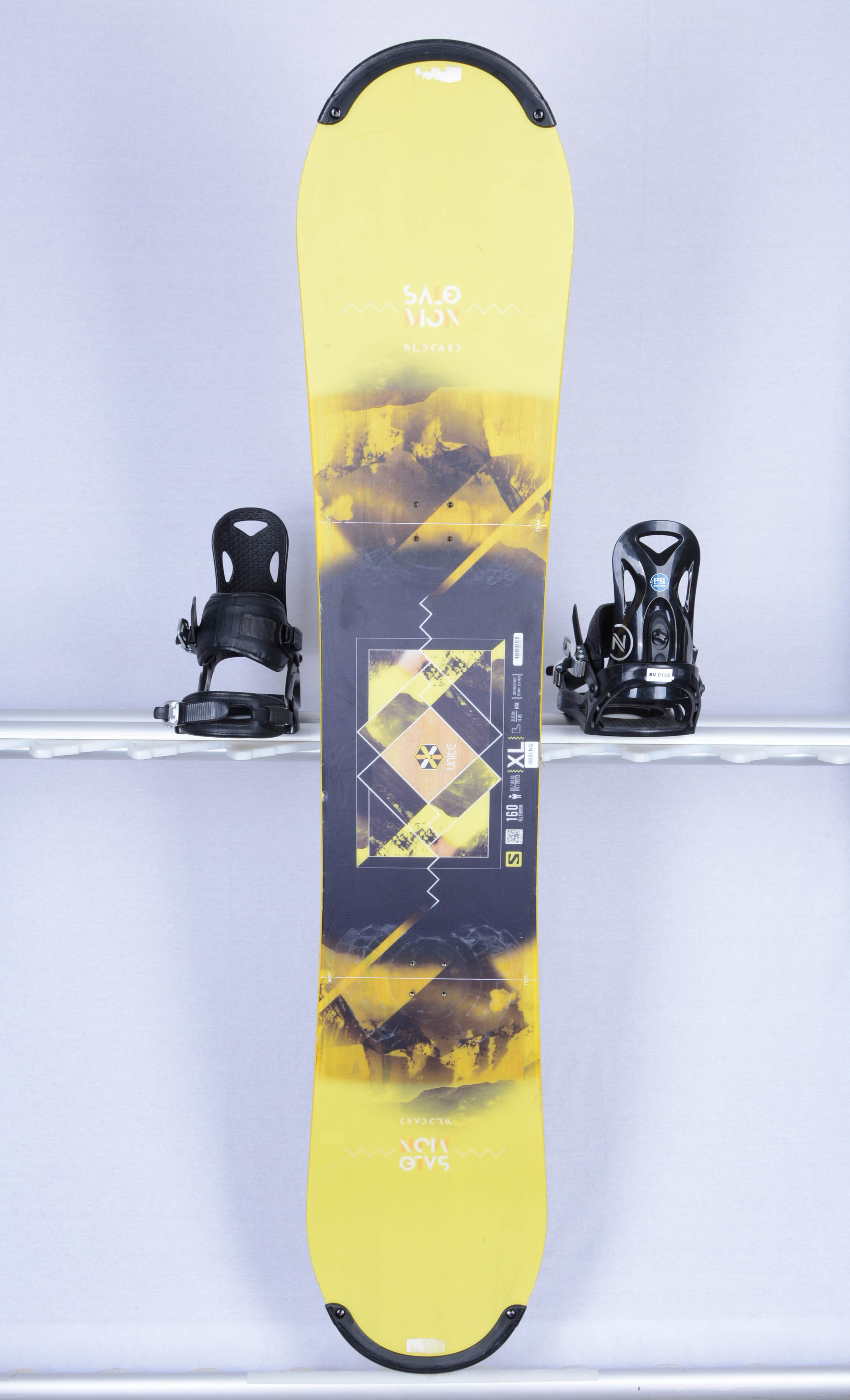 gemeenschap Onderverdelen Jonge dame snowboard SALOMON WILD CARD XL unite, black/yellow, ALL terrain, Woodcore,  ROCKER/flat - Mardosport.com