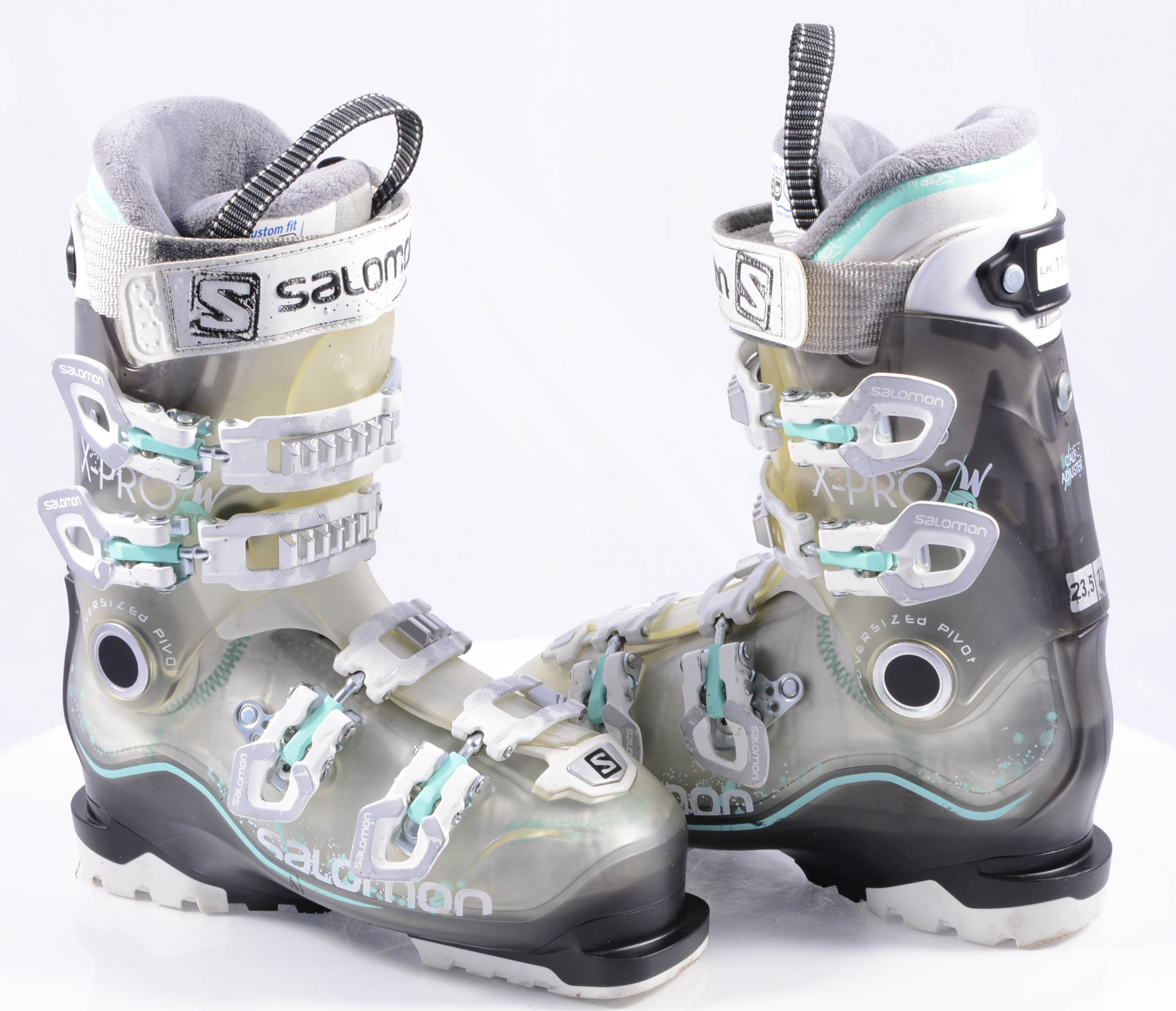 het laatste taal hoofdzakelijk chaussures ski femme SALOMON X-PRO R70 W, micro, macro, canting, trans/grey  ( en PARFAIT état ) - Mardosport.fr