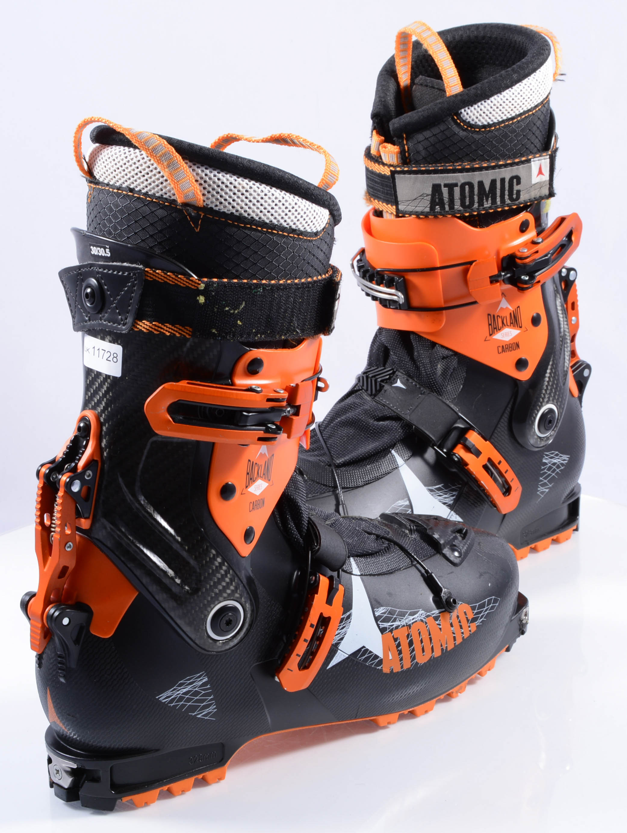 Voorstellen Grootte Vuilnisbak toerski skischoenen ATOMIC BACKLAND CARBON SERIES, TLT, ultralon foam, size  adjuster, cross lace, free/lock 2.0 ( zoals NIEUW ) - Mardosport.nl