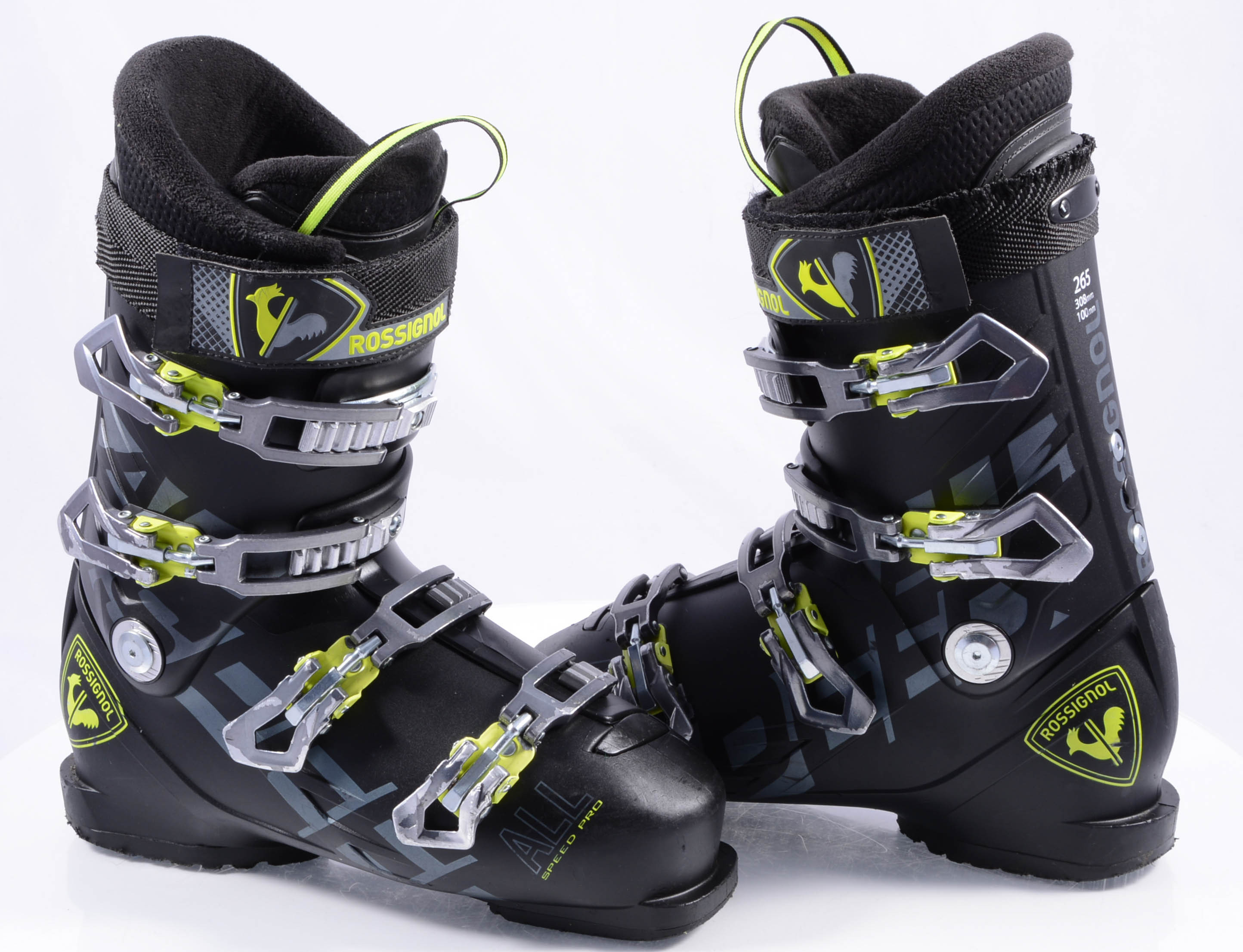 Fascineren Datum Bewolkt skischoenen ROSSIGNOL ALLSPEED PRO, comfort fit, micro, black/yellow -  Mardosport.nl