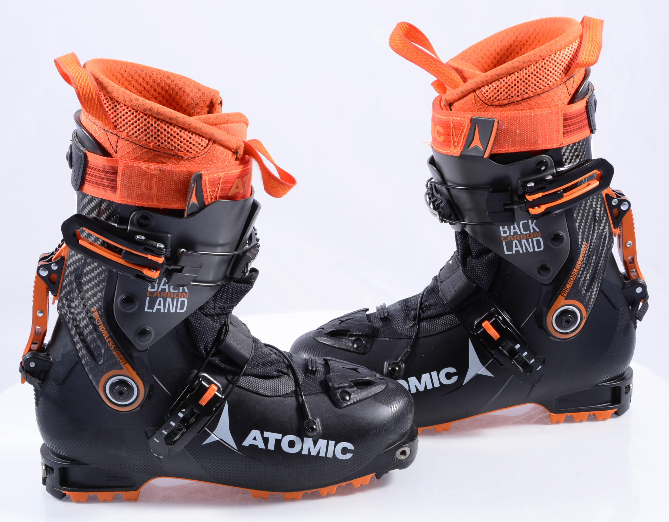 attent Specifiek paars ski touring boots ATOMIC BACKLAND CARBON 2019, TLT, FRICTIONLESS PIVOT,  FREE/LOCK SYSTEM 2.0, QUICK CLICK TONGUES ( like NEW ) - Mardosport.com