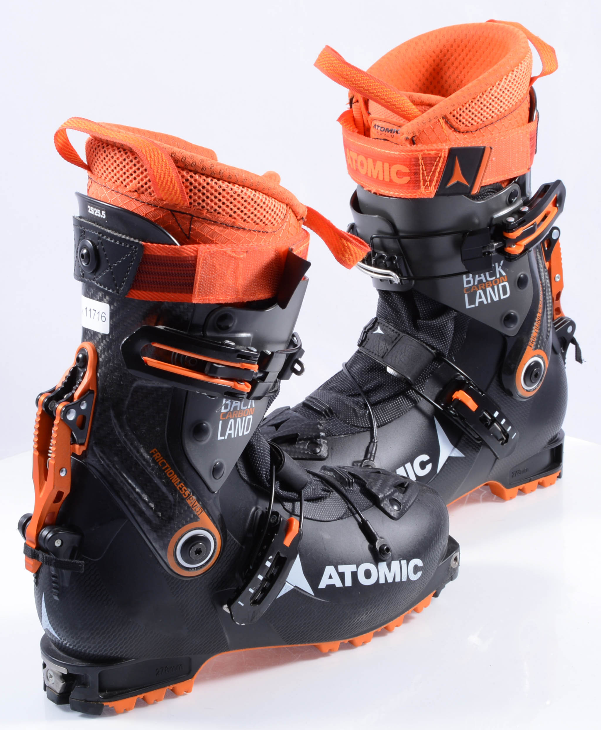 Gecomprimeerd exotisch oud ski touring boots ATOMIC BACKLAND CARBON 2019, TLT, FRICTIONLESS PIVOT,  FREE/LOCK SYSTEM 2.0, QUICK CLICK TONGUES ( like NEW ) - Mardosport.com