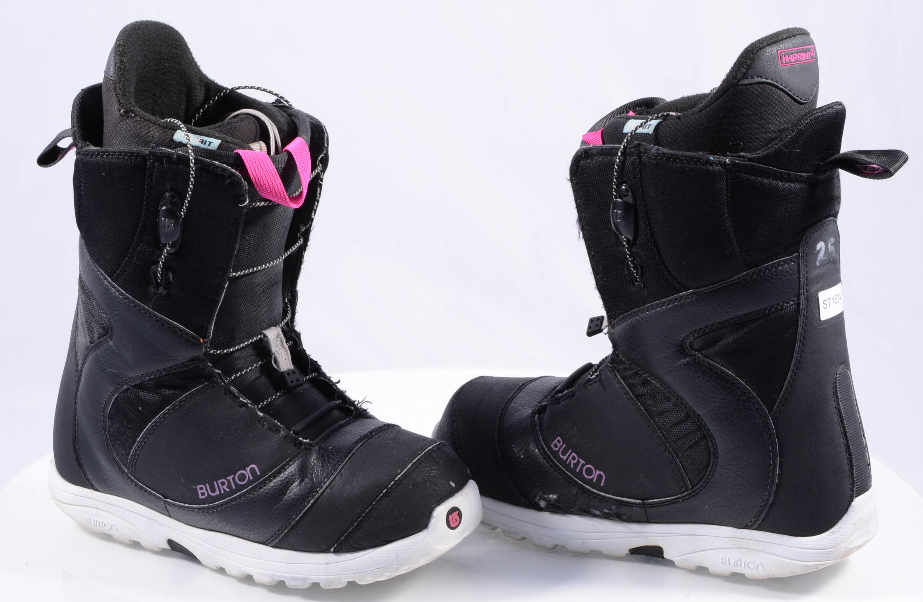 test Jaarlijks Suri snowboard schoenen BURTON WOMENS MINT, true fit, lower zone,  black/pink/white - Mardosport.nl