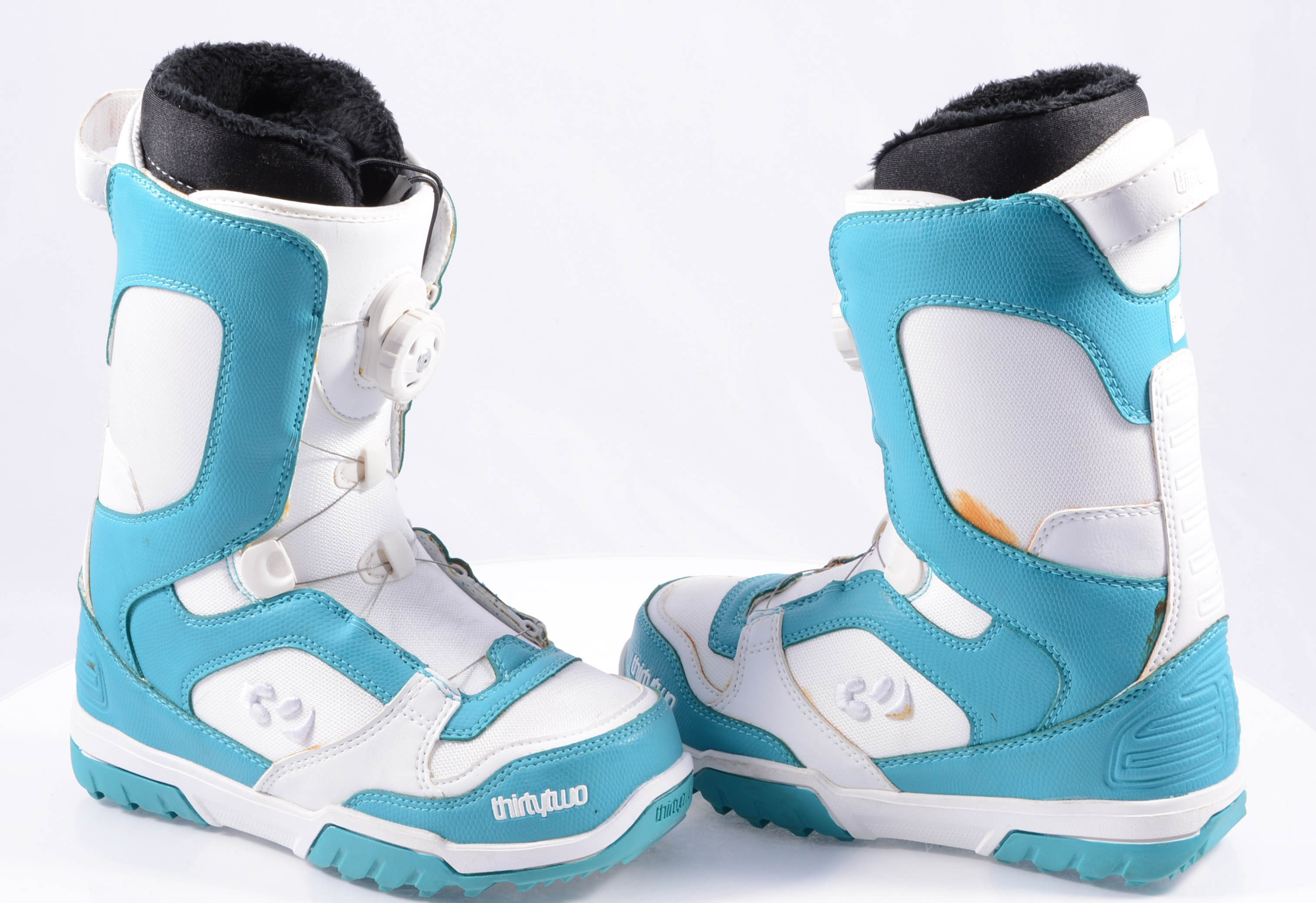 ondersteuning bloeden stoel nieuwe snowboard schoenen THIRTYTWO WOMEN'S STW BOA, white/blue ( NIEUWE )  - Mardosport.be