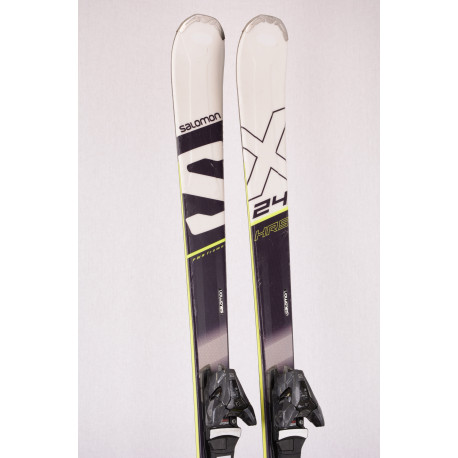 skis SALOMON 24hrs MAX 2019 power frame, titan, grip + Salomon Z12 ( TOP condition ) Mardosport.com