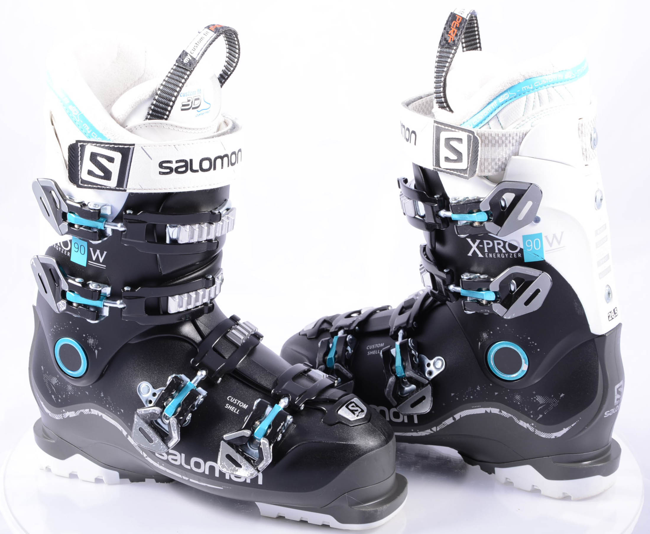 grafisch Consumeren Optimaal women's ski boots SALOMON X-PRO 90 W, custom shell, 3D my custom fit perf.,  BLACK/white ( TOP condition ) - Mardosport.com