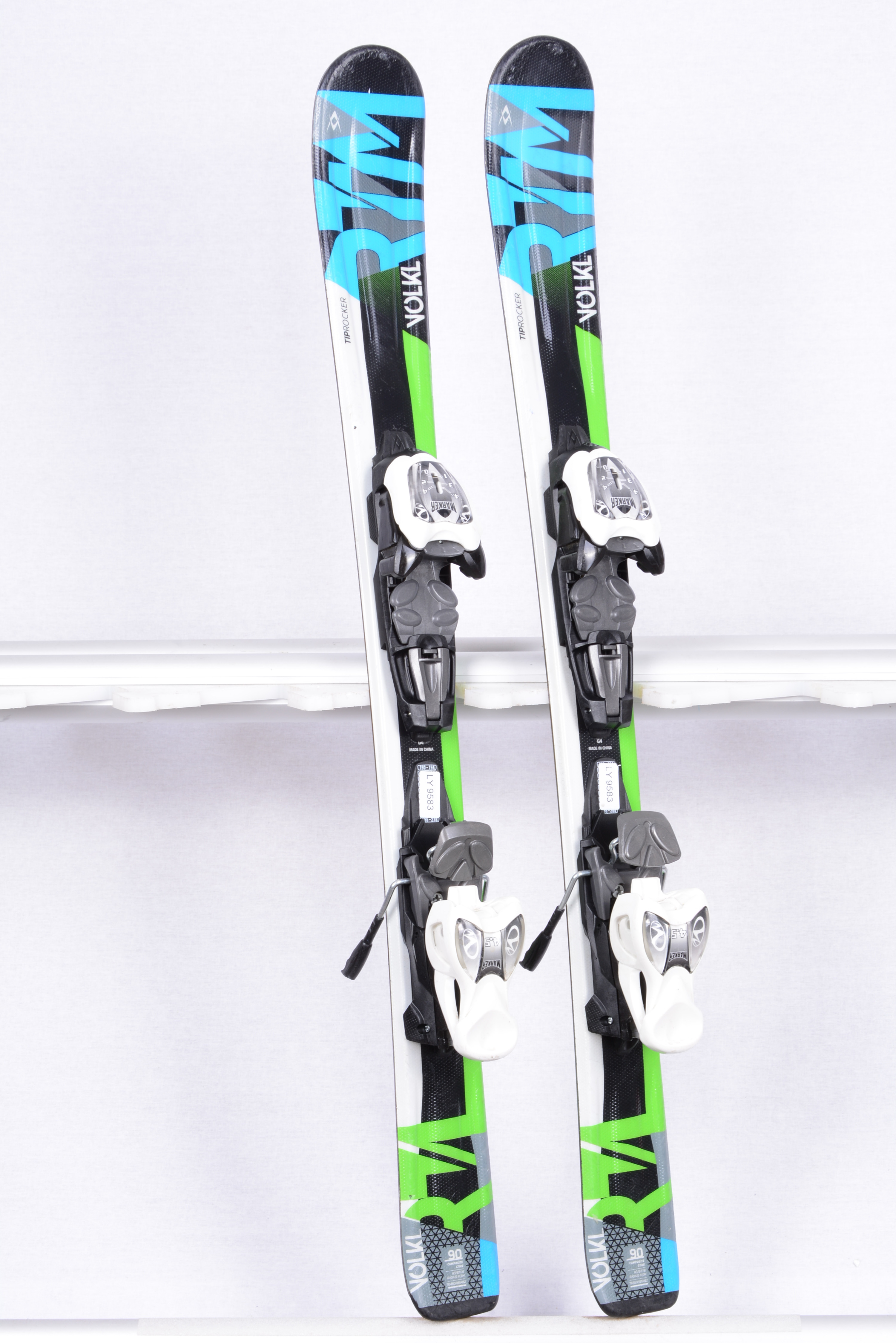 kinder ski's VOLKL RTM, TIP rocker, composite core + Marker Mardosport.be