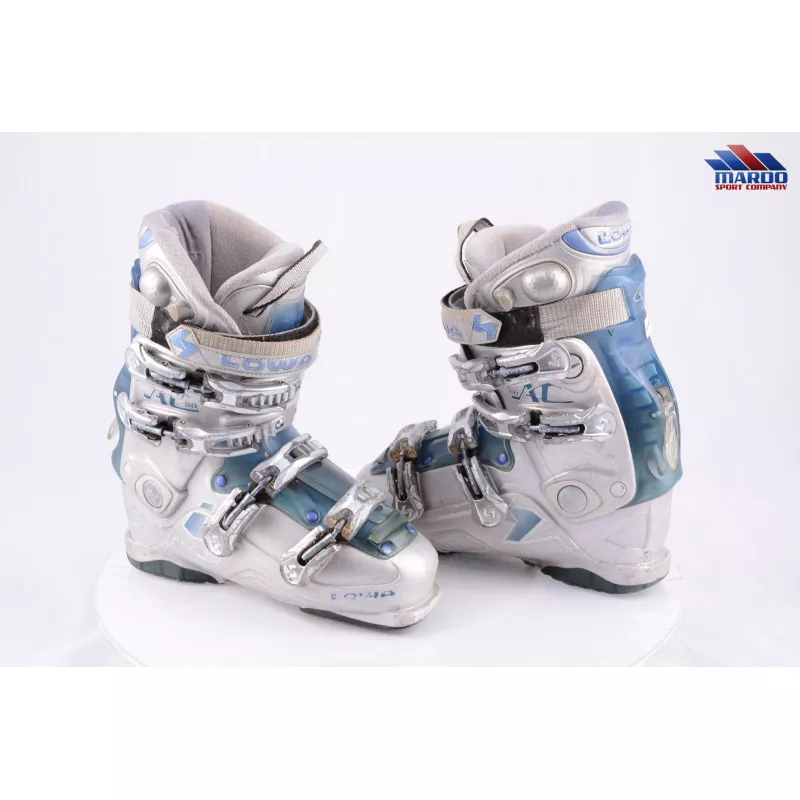 women's ski boots LOWA AC 80, system, Grey/blue, W fit, flex 80, SKI/WALK, WIDE/NARROW - Mardosport.com