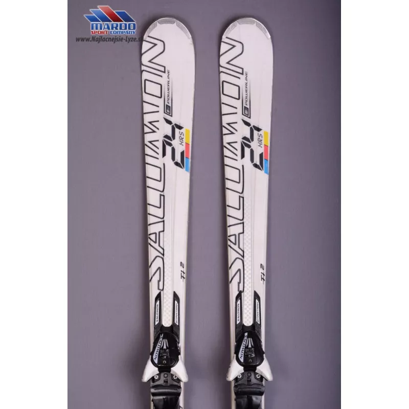 skis 24 RACING powerline Ti2, full woodcore, White + Salomon L10