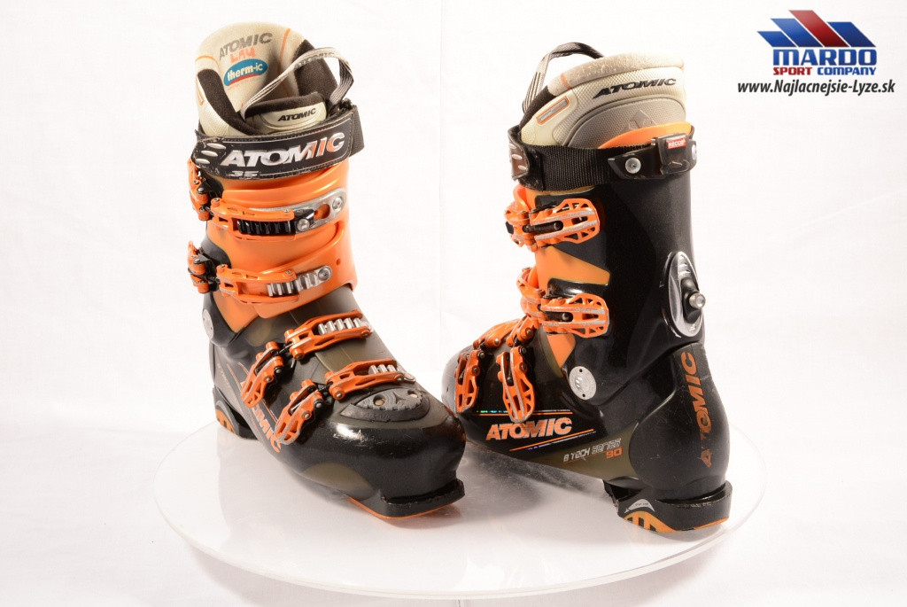 boots ATOMIC SERIES 90, Black/orange, CUSTOM sport, FLEX soft/hard, RECCO, THERMIC, Magnesium, CANTING Mardosport.co.uk